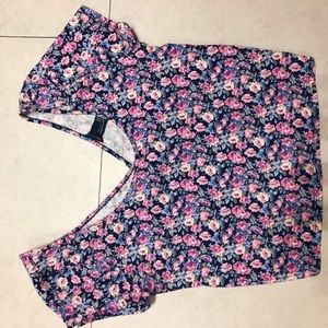 Floral Print Crop Too